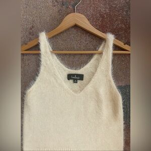 Lulu's Cream Fuzzy Tank Top